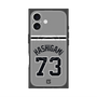 プレミアムスクエアケース with MagSafe［ 読売ジャイアンツ - #73 HASHIGAMI - ビジター ］