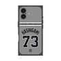 プレミアムスクエアケース with MagSafe［ 読売ジャイアンツ - #73 HASHIGAMI - ビジター ］