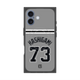 プレミアムスクエアケース with MagSafe［ 読売ジャイアンツ - #73 HASHIGAMI - ビジター ］