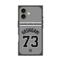 プレミアムスクエアケース with MagSafe［ 読売ジャイアンツ - #73 HASHIGAMI - ビジター ］