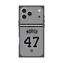 プレミアムスクエアケース with MagSafe［ 読売ジャイアンツ - #47 MORITA - ビジター ］