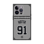 プレミアムスクエアケース with MagSafe［ 読売ジャイアンツ - #91 HOTTA - ビジター ］