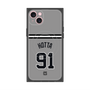 プレミアムスクエアケース with MagSafe［ 読売ジャイアンツ - #91 HOTTA - ビジター ］