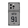 プレミアムスクエアケース with MagSafe［ 読売ジャイアンツ - #91 HOTTA - ビジター ］