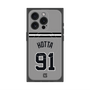 プレミアムスクエアケース with MagSafe［ 読売ジャイアンツ - #91 HOTTA - ビジター ］