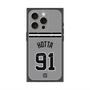 プレミアムスクエアケース with MagSafe［ 読売ジャイアンツ - #91 HOTTA - ビジター ］