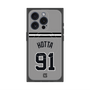 プレミアムスクエアケース with MagSafe［ 読売ジャイアンツ - #91 HOTTA - ビジター ］