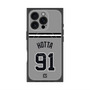 プレミアムスクエアケース with MagSafe［ 読売ジャイアンツ - #91 HOTTA - ビジター ］