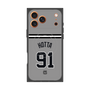プレミアムスクエアケース with MagSafe［ 読売ジャイアンツ - #91 HOTTA - ビジター ］