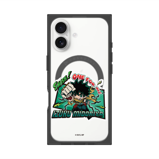 プレミアムスクエアケース with MagSafe［ 僕のヒーローアカデミア - ミニキャラ - 緑谷 出久 ］