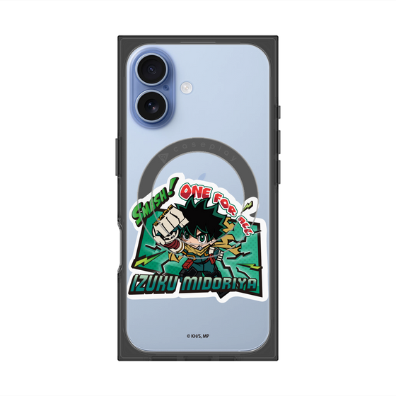 プレミアムスクエアケース with MagSafe［ 僕のヒーローアカデミア - ミニキャラ - 緑谷 出久 ］