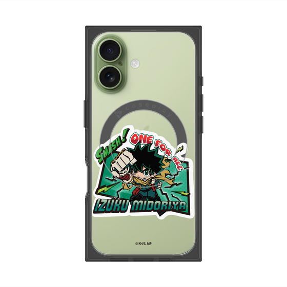 プレミアムスクエアケース with MagSafe［ 僕のヒーローアカデミア - ミニキャラ - 緑谷 出久 ］