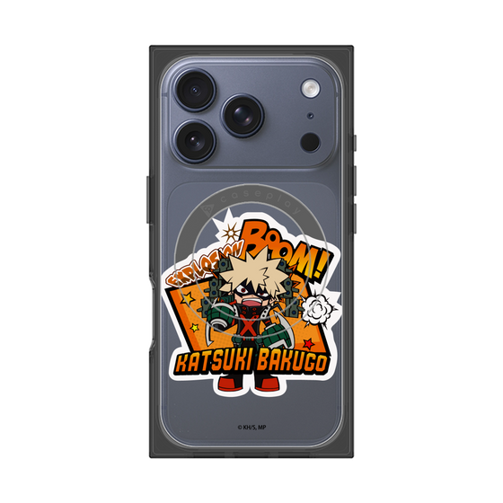 プレミアムスクエアケース with MagSafe［ 僕のヒーローアカデミア - ミニキャラ - 爆豪 勝己 ］