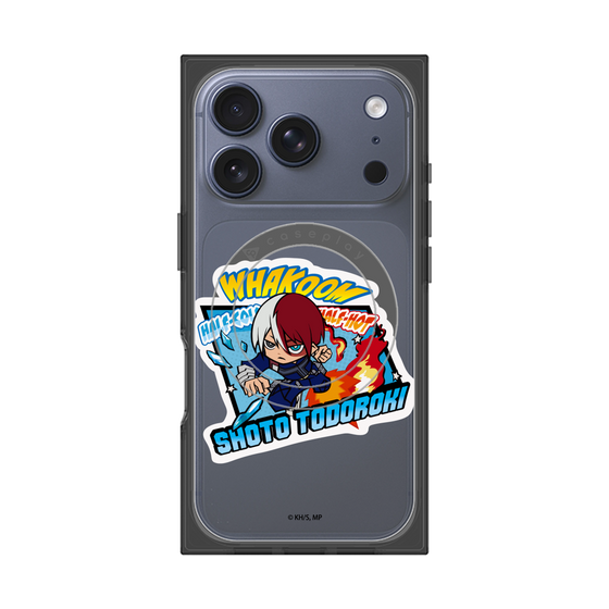 プレミアムスクエアケース with MagSafe［ 僕のヒーローアカデミア - ミニキャラ - 轟 焦凍 ］