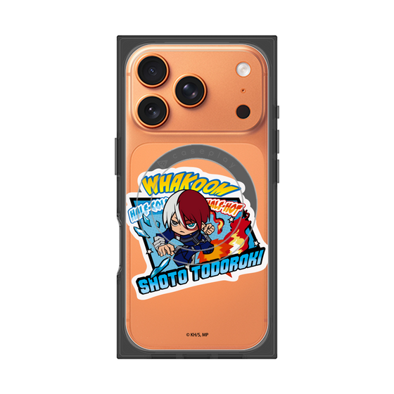 プレミアムスクエアケース with MagSafe［ 僕のヒーローアカデミア - ミニキャラ - 轟 焦凍 ］