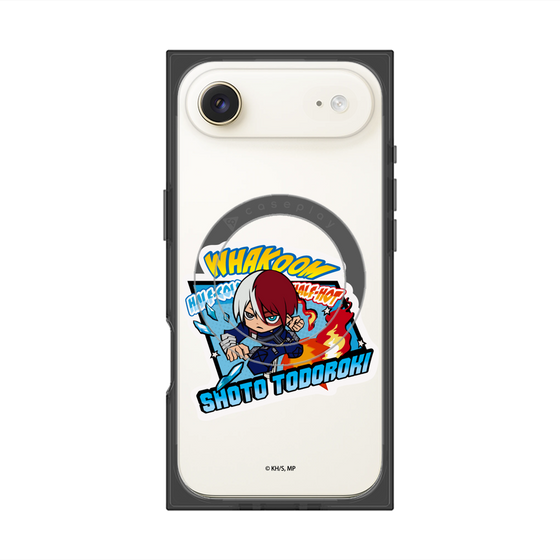 プレミアムスクエアケース with MagSafe［ 僕のヒーローアカデミア - ミニキャラ - 轟 焦凍 ］