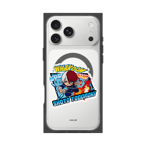 プレミアムスクエアケース with MagSafe［ 僕のヒーローアカデミア - ミニキャラ - 轟 焦凍 ］