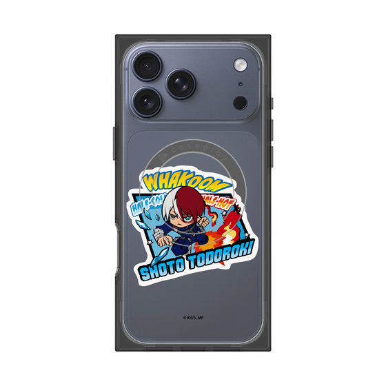 プレミアムスクエアケース with MagSafe［ 僕のヒーローアカデミア - ミニキャラ - 轟 焦凍 ］