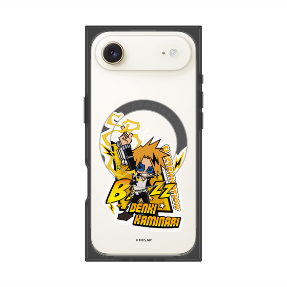 プレミアムスクエアケース with MagSafe［ 僕のヒーローアカデミア - ミニキャラ - 上鳴 電気 ］