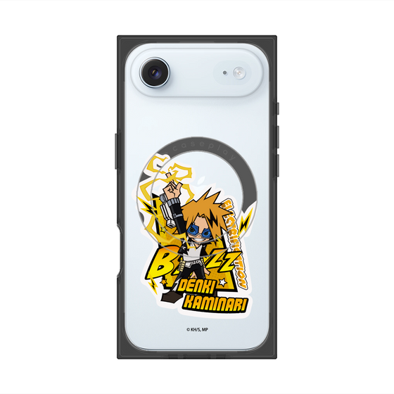 プレミアムスクエアケース with MagSafe［ 僕のヒーローアカデミア - ミニキャラ - 上鳴 電気 ］