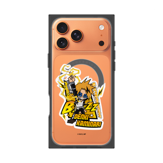 プレミアムスクエアケース with MagSafe［ 僕のヒーローアカデミア - ミニキャラ - 上鳴 電気 ］