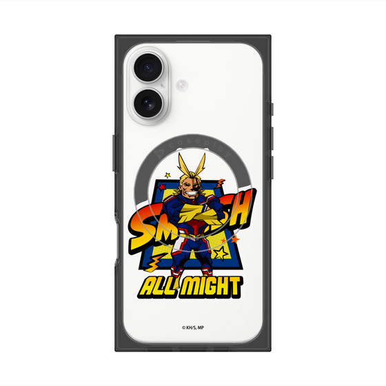 プレミアムスクエアケース with MagSafe［ 僕のヒーローアカデミア - ミニキャラ - オールマイト ］