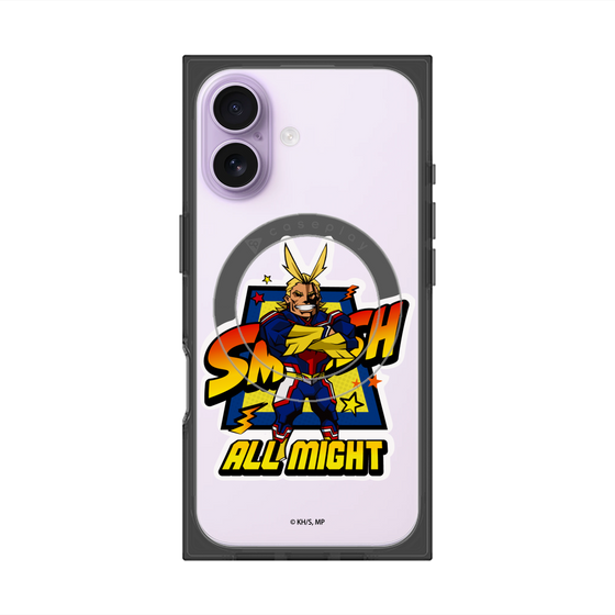 プレミアムスクエアケース with MagSafe［ 僕のヒーローアカデミア - ミニキャラ - オールマイト ］