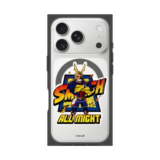 プレミアムスクエアケース with MagSafe［ 僕のヒーローアカデミア - ミニキャラ - オールマイト ］