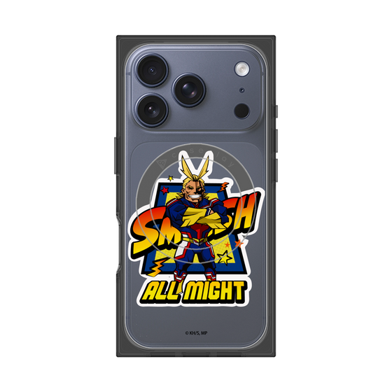 プレミアムスクエアケース with MagSafe［ 僕のヒーローアカデミア - ミニキャラ - オールマイト ］