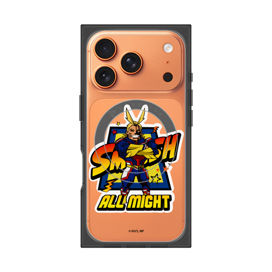 プレミアムスクエアケース with MagSafe［ 僕のヒーローアカデミア - ミニキャラ - オールマイト ］