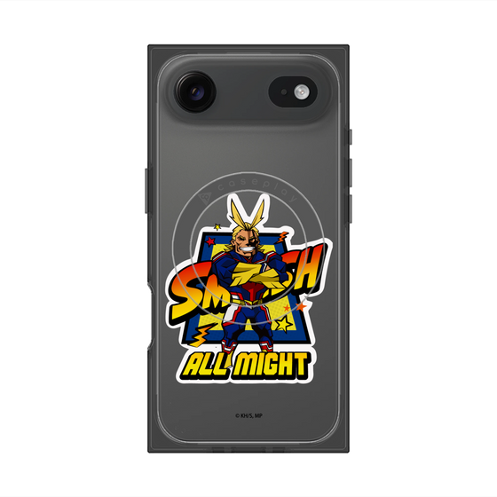 プレミアムスクエアケース with MagSafe［ 僕のヒーローアカデミア - ミニキャラ - オールマイト ］