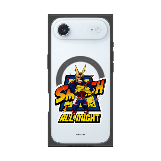 プレミアムスクエアケース with MagSafe［ 僕のヒーローアカデミア - ミニキャラ - オールマイト ］
