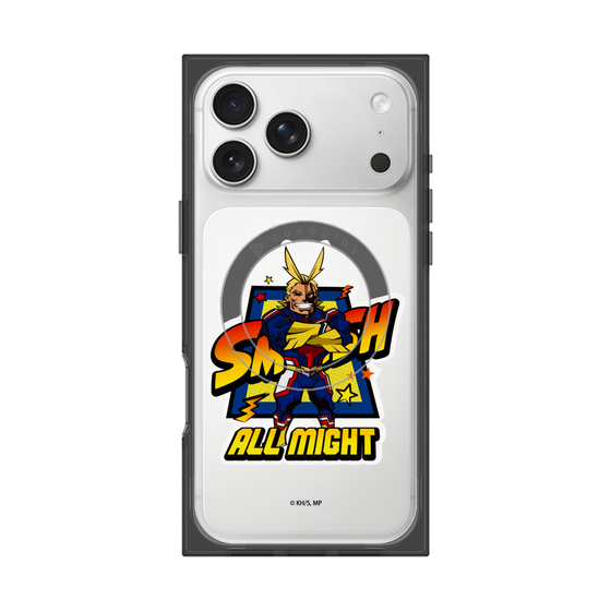 プレミアムスクエアケース with MagSafe［ 僕のヒーローアカデミア - ミニキャラ - オールマイト ］