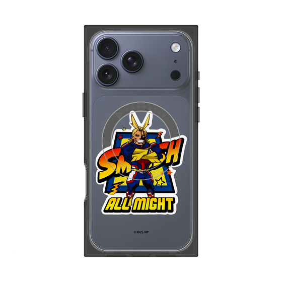 プレミアムスクエアケース with MagSafe［ 僕のヒーローアカデミア - ミニキャラ - オールマイト ］