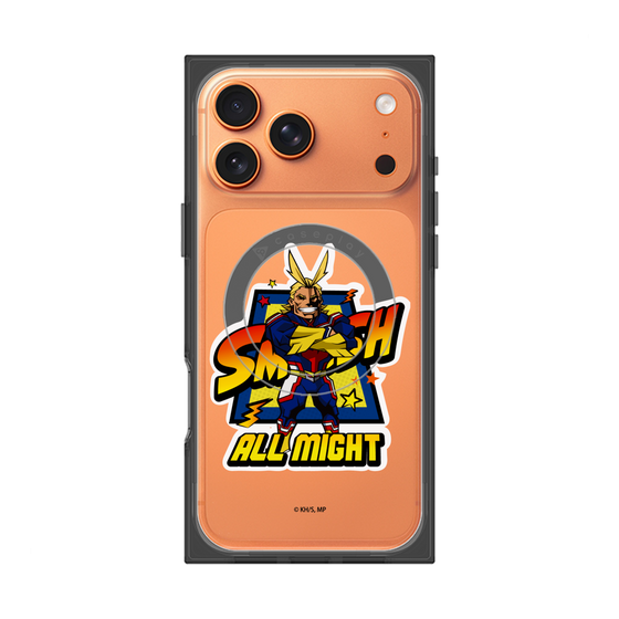 プレミアムスクエアケース with MagSafe［ 僕のヒーローアカデミア - ミニキャラ - オールマイト ］