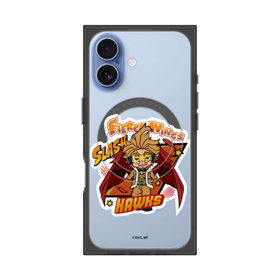 プレミアムスクエアケース with MagSafe［ 僕のヒーローアカデミア - ミニキャラ - ホークス ］