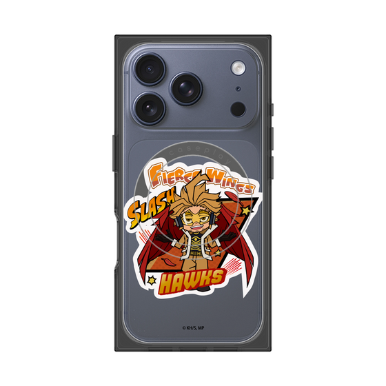 プレミアムスクエアケース with MagSafe［ 僕のヒーローアカデミア - ミニキャラ - ホークス ］