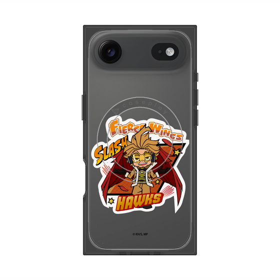 プレミアムスクエアケース with MagSafe［ 僕のヒーローアカデミア - ミニキャラ - ホークス ］