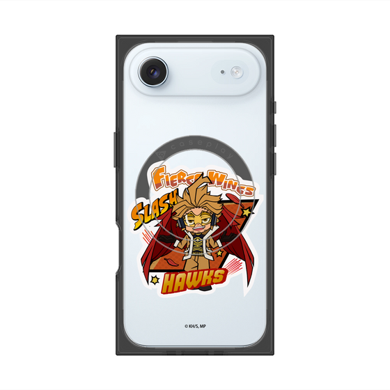 プレミアムスクエアケース with MagSafe［ 僕のヒーローアカデミア - ミニキャラ - ホークス ］