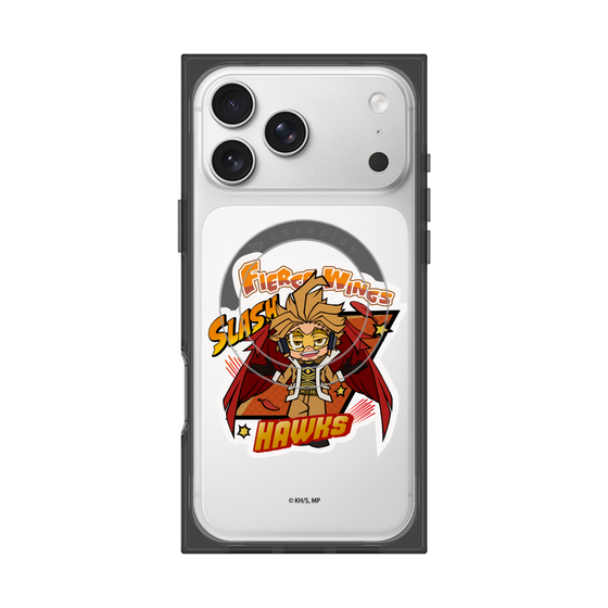 プレミアムスクエアケース with MagSafe［ 僕のヒーローアカデミア - ミニキャラ - ホークス ］