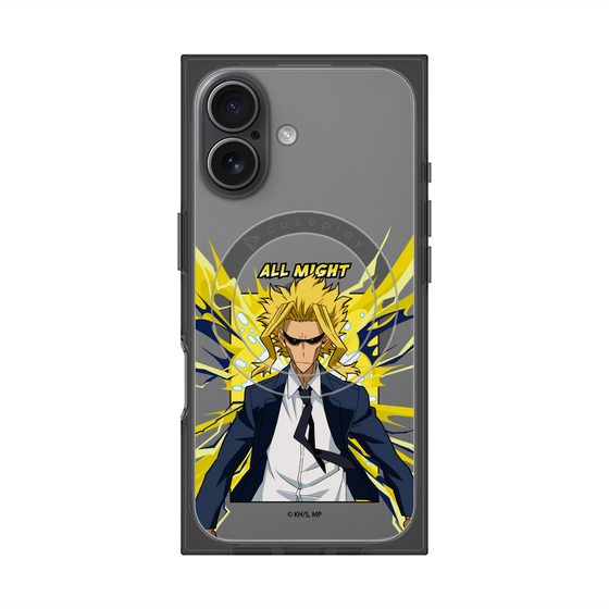 プレミアムスクエアケース with MagSafe［ 僕のヒーローアカデミア - ポップ -オールマイト ］