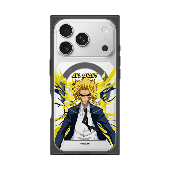 プレミアムスクエアケース with MagSafe［ 僕のヒーローアカデミア - ポップ -オールマイト ］