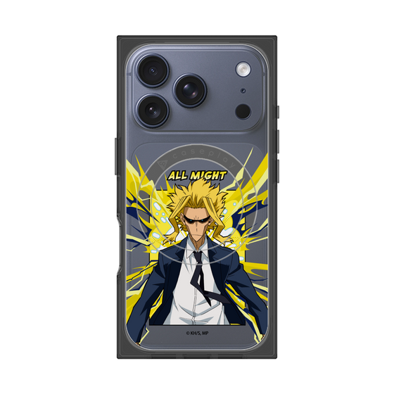 プレミアムスクエアケース with MagSafe［ 僕のヒーローアカデミア - ポップ -オールマイト ］