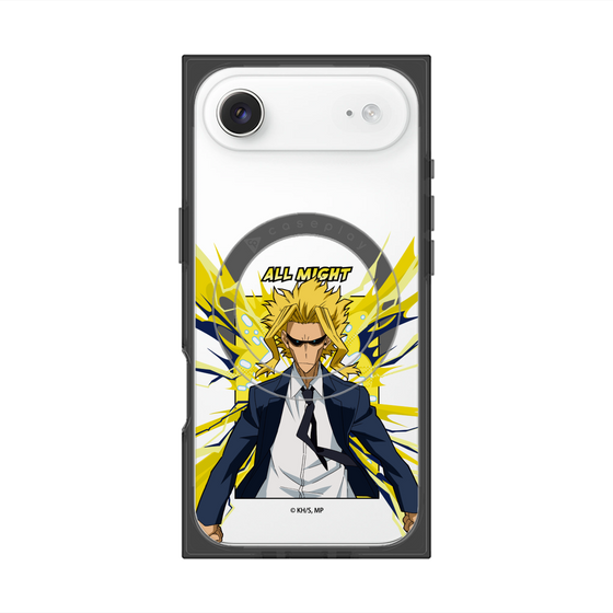 プレミアムスクエアケース with MagSafe［ 僕のヒーローアカデミア - ポップ -オールマイト ］