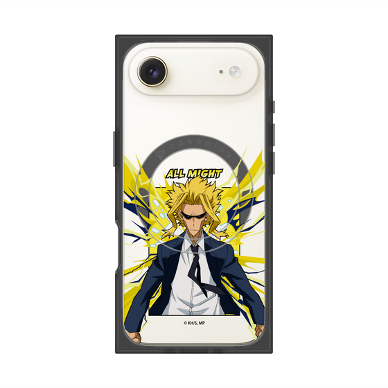 プレミアムスクエアケース with MagSafe［ 僕のヒーローアカデミア - ポップ -オールマイト ］