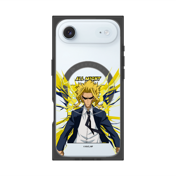 プレミアムスクエアケース with MagSafe［ 僕のヒーローアカデミア - ポップ -オールマイト ］