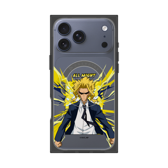 プレミアムスクエアケース with MagSafe［ 僕のヒーローアカデミア - ポップ -オールマイト ］