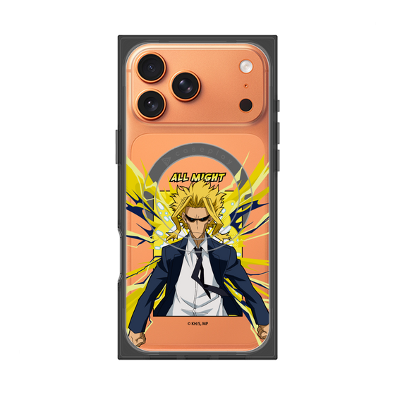 プレミアムスクエアケース with MagSafe［ 僕のヒーローアカデミア - ポップ -オールマイト ］