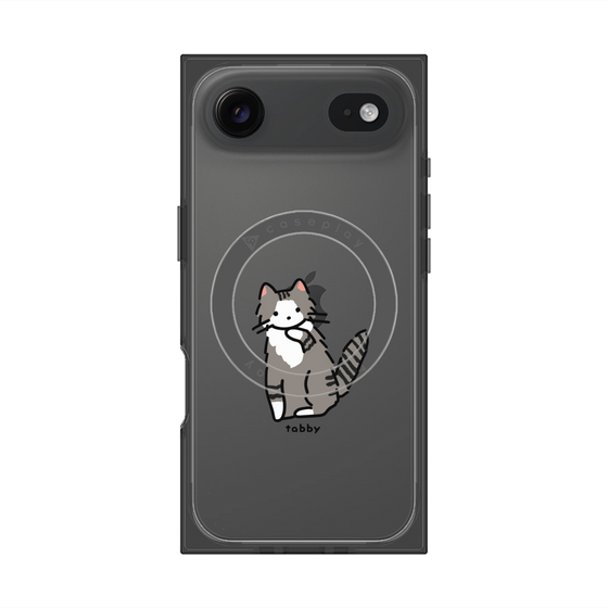 プレミアムスクエアケース with MagSafe［ オリジナル - CASEPLAYネコ - tabby ］