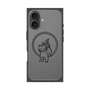プレミアムスクエアケース with MagSafe［ オリジナル - CASEPLAYネコ - black ］